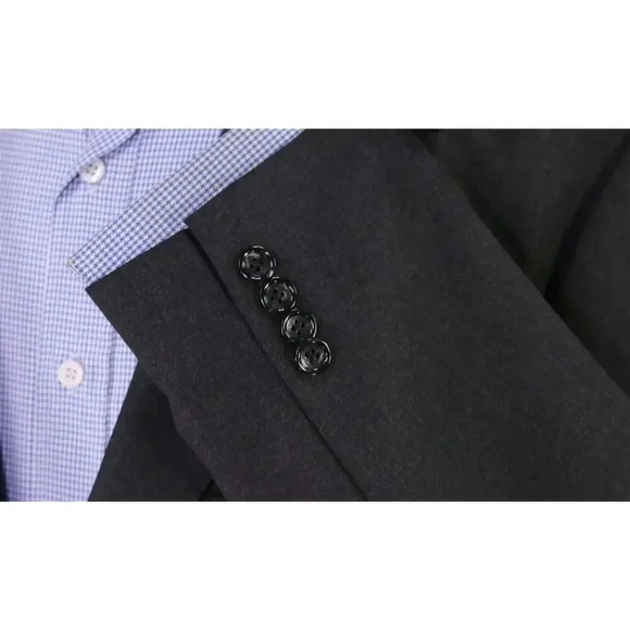 J. Crew Solid Charcoal Gray Loro Piana Wool 2-Btn Blazer Jacket 44R - Picture 6 of 9